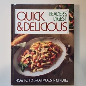 READER'S DIGEST quick & delicious cookbook, vintage